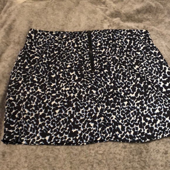 Blue & Black Leopard Mini Skirt - Picture 6 of 6